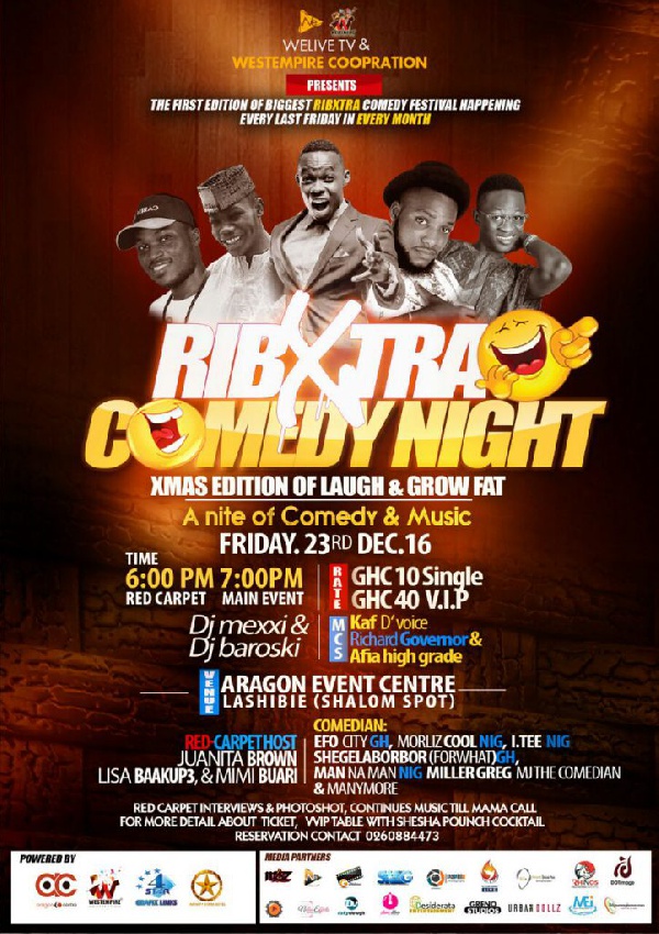 Ribxtra Comedy Night cover