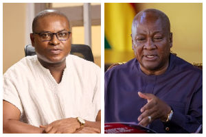 Richard Ahiagbah and President John Dramani Mahama