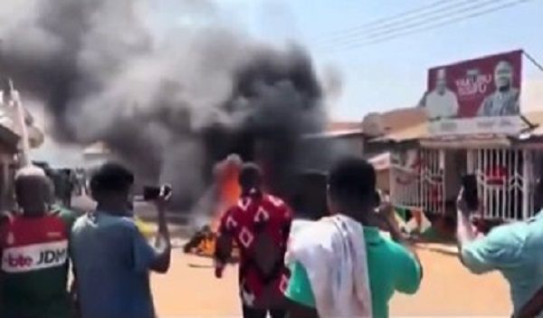 A screenshot of a video of the incident