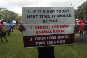 Some KNUST students are planning to stage another demonstration