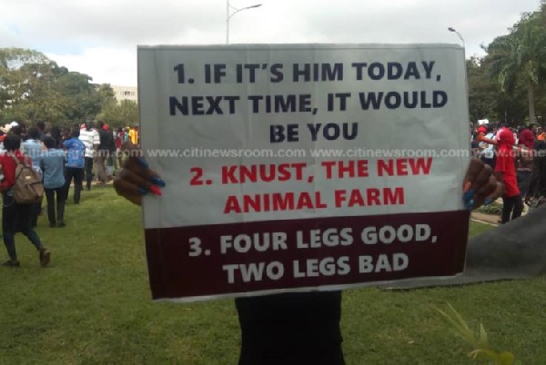 Some KNUST students are planning to stage another demonstration