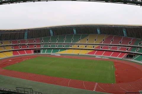 An overview of Statde Stade de Kintele in Brazzaville.