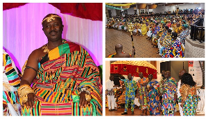 Nana Apau Wiafe Ababio Sanwoansan was Guest of Honour at the Asanteman Europe Afahyɛ