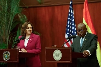 US Vice President Kamala Harris and Ghana's President Akufo-Addo