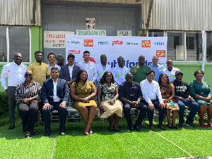 Julius Debrah And Some Of The Staff