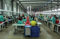 File photo: People working in an industry