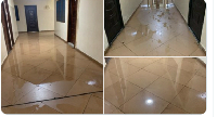 Several corridors and some rooms got flooded after the downpour
