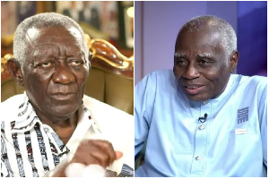 John Kufuor's administration jailed Tsatsu Tsikata (R) under controversial circumstances in 2008