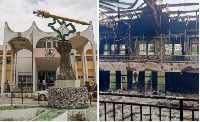 F﻿ire burn Kogi State House of Assembly on Monday, 10 October, 2022