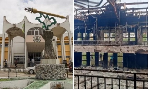 F﻿ire burn Kogi State House of Assembly on Monday, 10 October, 2022