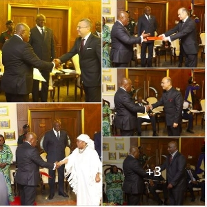 Akufo Addo Receiving Letters And Credentials