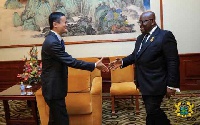 President Nana Akufo-Addo and Alibaba co founder Mr Jack Ma