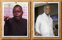 Japhet Festus Gbede (L), Assembly Member and Bernard Ahiafor MP (R)