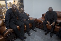 Ibrahim Mahama, Edward Korbly Doe Adjaho and former President John Dramani Mahama