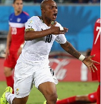 Ghana forward Andre Ayew