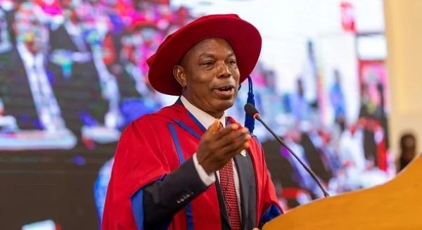 Professor Honyenuga addressing the lecture