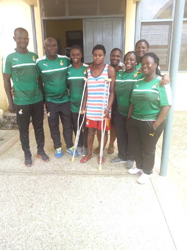 The team visited the injured star player as they finalize preparations for the upcoming tournament