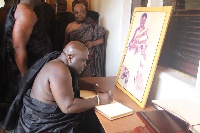 Chief of Staff, Julius Debrah  signs book of condolence