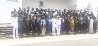 Graduands of the Junior Staff Course 74 in a group photograph