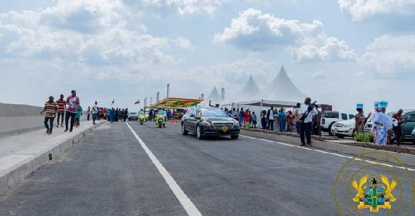 This photo shows the road when it was being commissioned in 2024