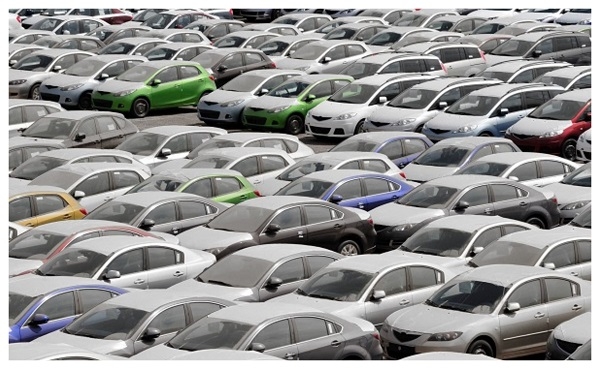 File photo of auction cars