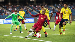 Aminu Mohammed playing in the U-17 World Cup in 2017