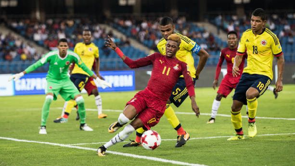 Aminu Mohammed playing in the U-17 World Cup in 2017