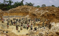 The illegal miners were caught mining close to Prang and Omenatwi Rivers