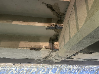 Sections of the the Diego Armando Maradona Stadium are damaged