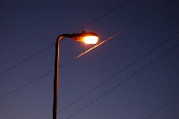 Street lighting provides security in urban areas