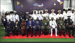 Some participants of the conference pose for a photo