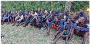 32 Kenyan pastoralists after being sentenced on April 11, 2023 by the Army Court