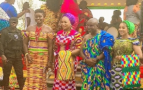 A picture of Samira Bwumia, Afua Asantewaa and Serwaa Amihere at the event