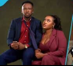 Actor Aaron Adatsi and actress Nana Adjoa Lovia