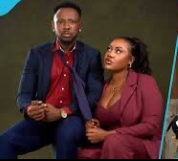 Actor Aaron Adatsi and actress Nana Adjoa Lovia