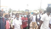 Participants of the 2020 NHIS Week celebration in Ellembelle District