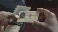 Richard Opoku's face on the ID card