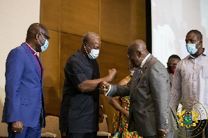 President Akufo-Addo and Mr Mahama signed a peace pact