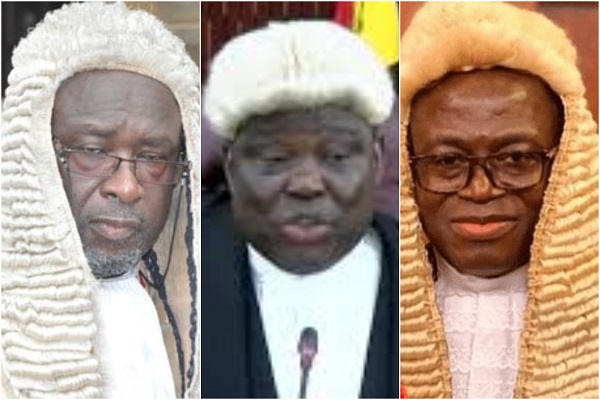 The race for the next CJ was reportedly between Justices Baffoe-Bonnie, Pwamang, and Kulendi