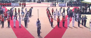 Picture of soldiers at the parade grounds