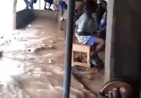Scene of the flood at the SDA school in Kintampo