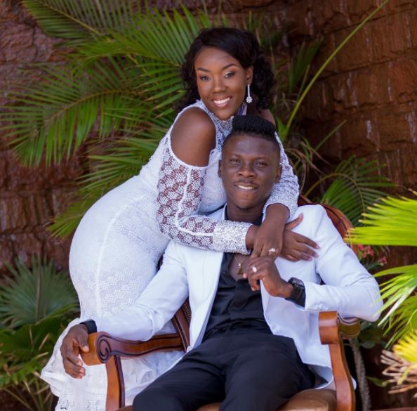 Stonebwoy with wife Dr. Louisa Ansong