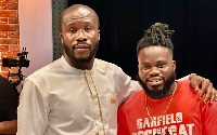 Ras Nene with his manager Okodie Gh
