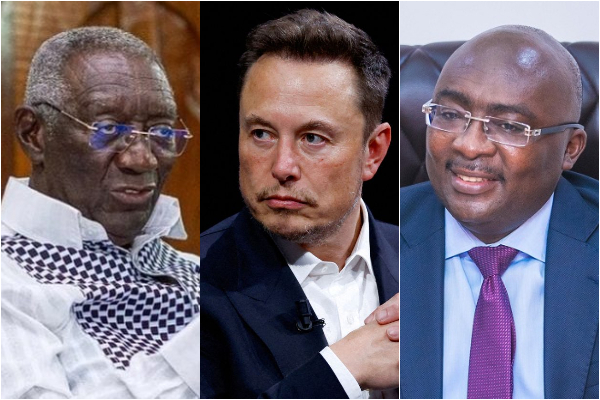 Kufuor made references to Elon Musk in speaking about Bawumia's digitalisation initiatives