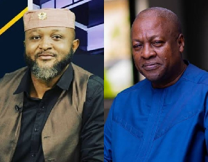 Former NSA boss Yaw Ampofo Ankrah and President John Mahama