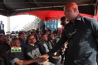Mahama made the donation when he passed through to mourn with family of the late and Multimedia