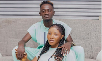 LilWin together with his wife, Serwaa