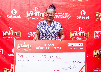 First Telecel M’ahitti weekly winner Hannah Dampson receives GH¢20,000 in Kumasi