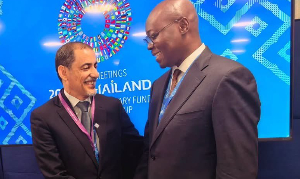 IMF African Department Director, Zeine Zeidane (L) with Dr Ato Forson (R) in Thailand, Bangkok IMF African Department Director, Zeine Zeidane (L) with Dr Ato Forson (R) in Thailand, Bangkok