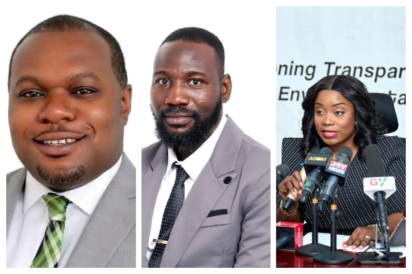 Dr George Atta-Boateng (L), William Kofi Yirenkyi (M) and Genevieve Shirley Lartey, Esq (R)